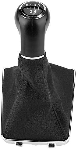 Schalthebelkugel, 5-Gang-Schaltknaufmanschette, 5-Gang & 6-Gang Schaltknauf Gamasche Kofferraumabdeckung Schalthebelgriff Kugelkopf(5 Speed)