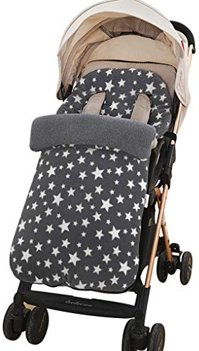 Winter 3 in 1 Kinderwagen Universal Schlafsack Fußsack Winddicht Stuhlkissen Mädchen Jungen warm Einschlagdecke Babydecke Universal Winterfußsack Babyschale für Baby, 0-3 Jahren