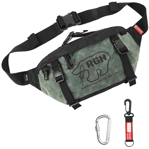 Rough Enough Große Herren-Gürteltasche für Herren, taktisch, armee-grün, L, Taktische Bauchtasche für Herren