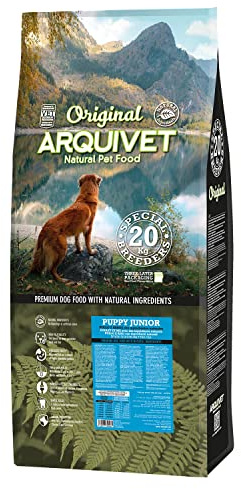 ARQUIVET Original Puppy Junior - 20 Kg - Jag tror kyckling och ris för valpar av alla raser - Mat för unga hundar eller gravida mödrar - Torrfoder för hundar - Hundfoder