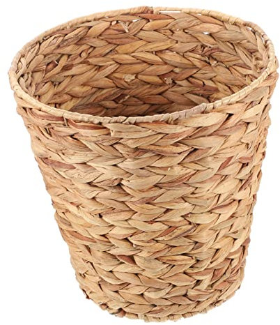 Cabilock Corbeille à Papier En Rotin Tressé Panier De Rangement Décoratif Taille Petite Rangement Maison Pour Salon Et Bureau