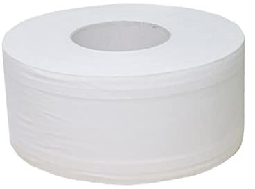 Cabilock 600g Große Rolle Toilettenpapier Weiß Vier Lagen Robust für Haushalt Büro Geschäft Werkstatt