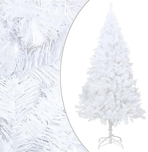 ARKEM Künstlicher Weihnachtsbaum mit Dicken Zweigen Weiß 180 cm PVC TannenbaumstäNder