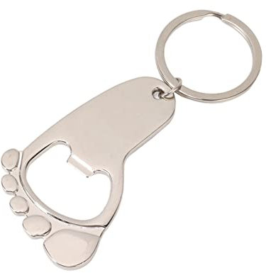 24 Sets Ouvre bouteille en forme de clé, porte clés avec empreinte de bébé, avec pochette transparente, ouvre-bouteille réutilisable pour les fêtes, idéal pour les anniversaires et les cadeaux.