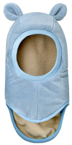 MASOCIO Schlupfmütze Kinder Junge Mädchen Schalmütze Winter Warme Wintermütze Schal Baby Kleinkind Strickmütze 12-18 Monate 2 3 4 Balaclava Beanie Mütze Hat 1-5 Jahre Blau