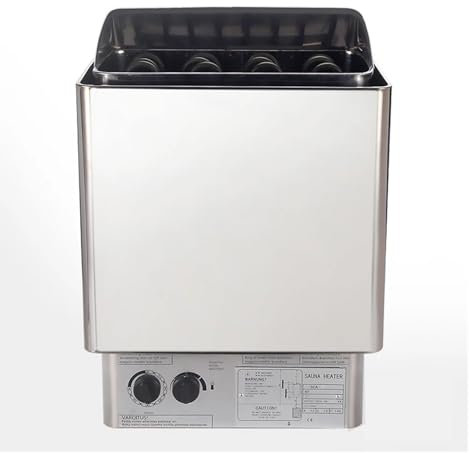 TIEOAXFT Estufa de Sauna de 9KW, generador de Vapor for Ducha, Calentador de Sauna de Acero Inoxidable, Horno de Sauna seco, Horno de calefacción doméstica(3kw 220)