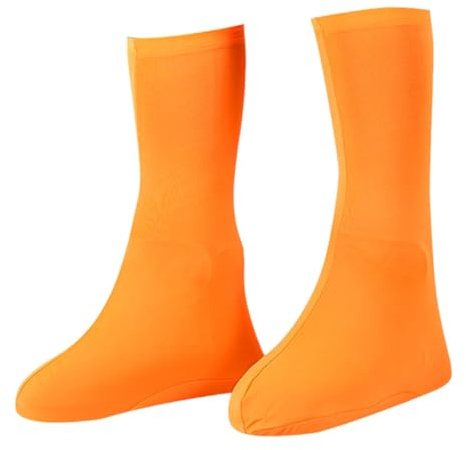 Gralara Shoe Covers, Galoshes, Accessories, Supplies, Reusable Boot Covers, Shoe Protection for Snowy Outdoor Activities, orange, Adults