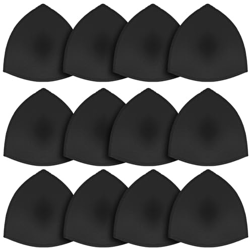 6 Paar BH Einlagen Sponge BH Insert Pads Dreieck-BH-Einlagen für Frauen, BH-Pads, BH-Polsterung, Herausnehmbare Sport-BH-Pads, Atmungsaktive Push-Up-Brust-BH-Einlagen aus Schwamm für Bikini