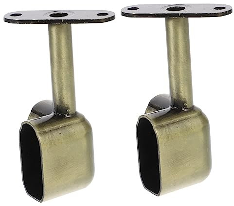 Sosoport per Asta per Armadio 90 Staffa Angolare in Zinco 2 Pezzi per Appendere Vestiti e Tende Facile Installazione