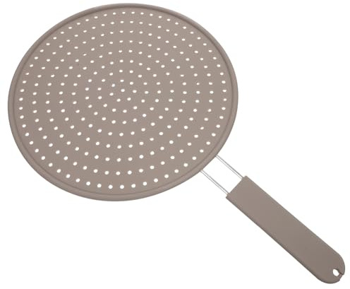 COLLBATH Coperchio Paraschizzi in Silicone Resistente al Calore Manico, Copertura Anti-schizzi per Pentola da Cucina, Schermo Filtro Riutilizzabile per Protezione Olio, Salvaspazio