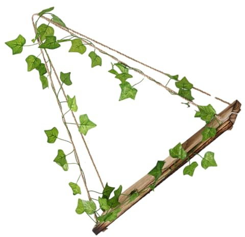 Toyvian Mensola da Muro in Materiale Sintetico Edera Finta Verde Decorativa, Robusta e Resistente, per Abbellimento Camera da Letto o Balcone in Stile Rustico