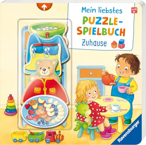 Mein liebstes Puzzle-Spielbuch: Zuhause - Puzzlebuch ab 18 Monaten, mit 6 Puzzleteilen