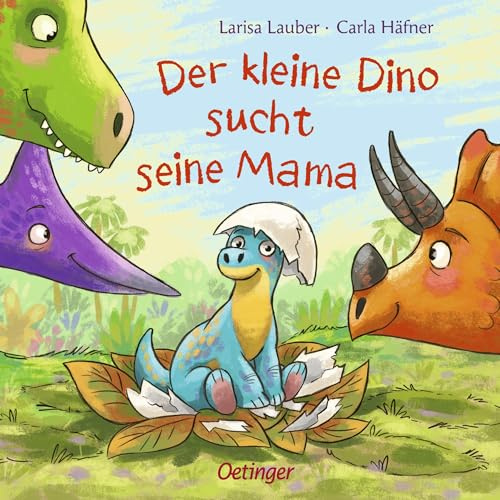 Der kleine Dino sucht seine Mama: Pappbilderbuch ab 2 Jahren mit erfühlbaren Dino-Spuren und Schiebe-Wow-Effekt am Schluss