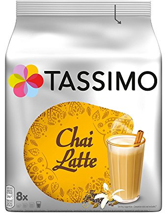 Twinings Chai Tea Latte, T-Discs For Tassimo Coffeemakers, 8 Count Packages, (Pack Of 5) (Package May Vary)