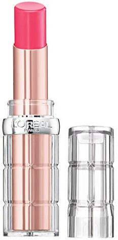 L'Oreal Paris Makeup Colour Riche Plump and Shine Lipstick, for Glossy, Radiant, Visibly Fuller Lips with an All-Day Moisturized Feel, Guava Plump, 0.1 oz.
