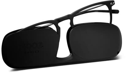 NOOZ Lunettes de Vue Lecture - Couleur Noir Correction +1.50 - Forme Carrée - Lunette loupe grossissantes pour Homme et Femme - Modèle Dino Collection Essential