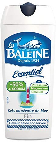 LA BALEINE - Sel Fin Essentiel Salière 125G - Lot De 3 - meilleure offre