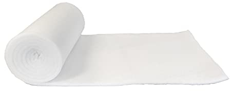 pemmiproducts Volumenvlies 300g/m², 1,00 m x 1,00 m, ca. 3 cm dick, (EUR 15,85/m²), 100% Polyester, Patchworkvlies, Polstervlies, Vliesstoff, Polsterwatte, Watte
