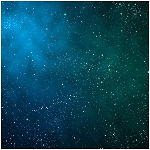 Wallario Memoboard aus Glas mit Motiv, Magnet-Tafel in 50 x 50 cm in Premium Qualität Sternenhimmel - Milchstraße und Sterne bei Nacht