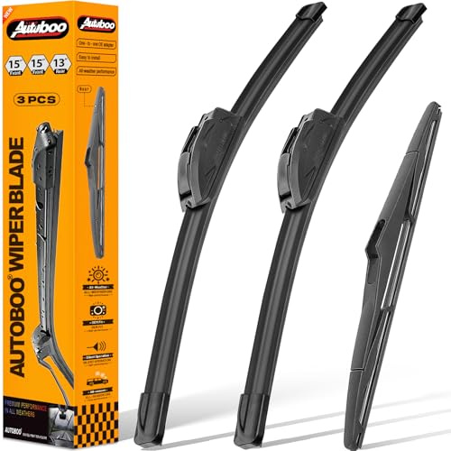 AUTOBOO Windshield Wiper Blade Replacement for Jeep Wrangler JK 2007-2018