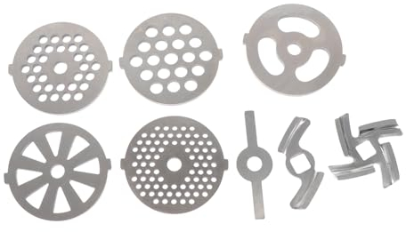 PRETYZOOM 8piezas Placas Corte Acero Inoxidable Cuchilla Carne Suministros Carne