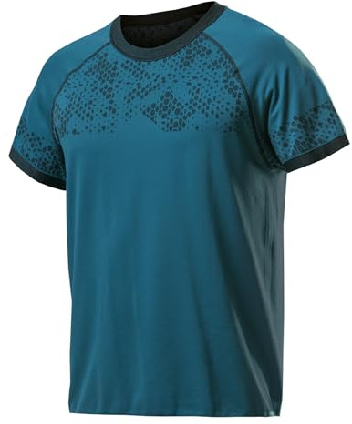 BIOTEX T-Shirt Ingamba Double Face per Ciclismo e Running, Intimo Tecnico Sportivo, vestibilità Morbida, Blu Petrolio/Nero, Taglia III (XL/XXL)