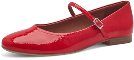 Tamaris ballerina 1-22122-42 normal, Röd patent, 37 EU
