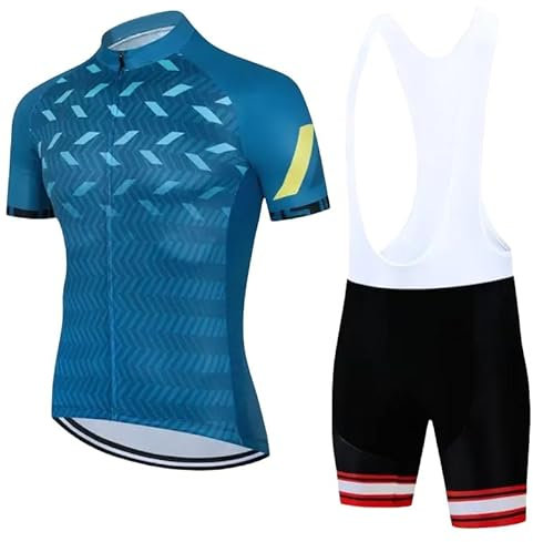 ARBOEE Triathlon-Anzug für Herren, MTB, Fahrrad, Kleidung, Radlerhose, 9D, Gel-Pad, Fahrradkleidung, atmungsaktiv, schnell trocknend (blau, 2,5 TG), Blau - 2, 5XL