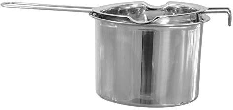 CIYODO Olla para Derretir De Acero Inoxidable Cazo para Baño María con Apto para Mantequilla Chocolate y Cera Diseño Ligero y Resistente con Doble Vertedor para Uso Cocina y Fabricación d
