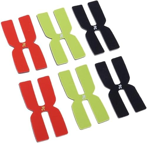 YangHaoDiSY 6 pz Racchetta Da Tennis Peso ed Equilibrio Strisce Racchetta Equilibratore Nastro H 3g Silicone Balance Bar 4x2cm (Multicolore)