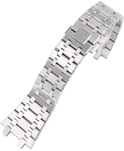 HUTBUVEAW Bracelet en Acier Inoxydable 316L, 26mm, for AP 15400, for Audemars Piguet Royal Oak GA2100 2110, Bracelet de Montre for Hommes