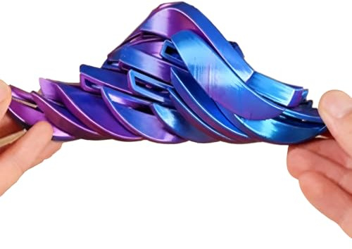 Gear Sphere Fidget - 3D Printed Stress Ball, 10cm Rotating Desk Ornament for Children, Focus Aid Gadget with Sensory Design, Study Accessory, Relaxation Sphere for Adults, Girls and Students
