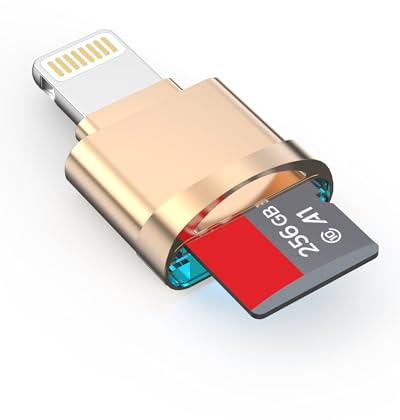 [Certifié Apple MFi] Lecteur de carte micro SD pour iPhone iPad, Lightning vers Micro SD/TF Lecteur de carte mémoire pour iPhone 14/13/12/Pro Max/11/X/XR/8/7 Compatible avec les systèmes iOS 16 17