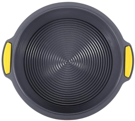 ULDIGI Tortiera Multifunzione in Silicone Antiaderente da 24 Cm, Teglia da Forno Resistente al Calore Doppia Maniglia, Stampo per Torte e Pasticceria per Uso Domestico e Colore Casuale