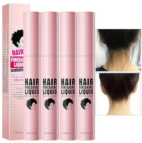 4Pcs Hair Clipping Remover - 15ml Slick Back Hair Stick for Flyaways, Not-Greasy Moisturizing H-air Gel & Wax Stick for Frizzy Ha-ir, Ha-ir Finishing & Shaping Gel, Travel Size H-air Mascara