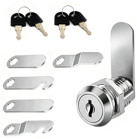 Mailbox Lock Replacement, Universal Front Door & Curbside Mailbox Locks with Keys Replacement, Easy to Install Mail Box Lock with 4 Keys Set, Almost All Locking Mail Boxes, Durable and Secure