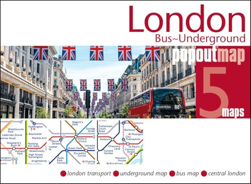 Popout Maps London Bus & Underground Tube