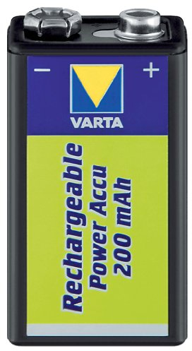 Varta Power Ready2Use - Batteria da 9 V, 200 mAh