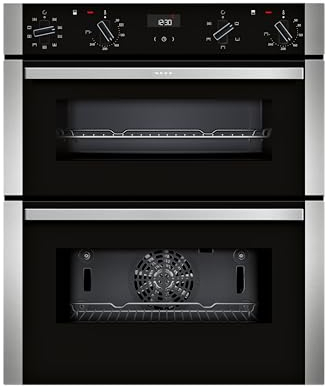 NEFF N50 J1ACE2HN0B Double Under Oven with EasyClean, Cliprails and LCD Display