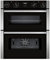 NEFF N50 J1ACE2HN0B Double Under Oven with EasyClean, Cliprails and LCD Display