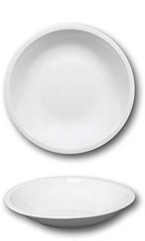 Juego de 6 platos hondos porcelana blanca – D 20,5 cm – Roma