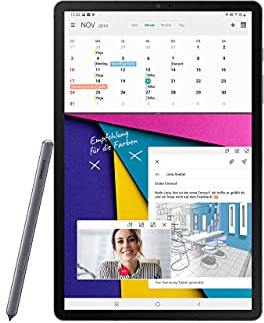 SAMSUNG Galaxy Tab S6 (2020) T865 10,5'' LTE 256GB, Tablet Android, Snapdragon 855, 4 Speaker AKG Dolby Atmos, Wi-Fi + 4G, Pen non inclusa (Ricondizionato)