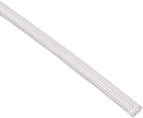 sourcing map Insulation Braid Sleeving, 33Ft-5mm High Temp Fiberglass Sleeve White