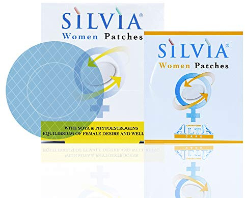 SILVIA Patch Cerotti Transdermici per il Benessere Femminile a base di Fitoestrogeni per Menopausa e Squilibrio Ormonale - 20 pezzi