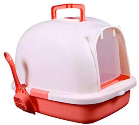 QIAOH Lettiera Chiusa per Gatti, Toilette Plastica per Gatti Chiusa, Lettiera Box Gatto con Pala