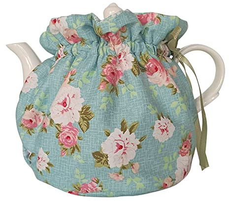 Tee Gemütlich - Baumwolle Vintage Floral Teekanne Staubabdeckung Mit Isolierung Pad, Küche Home Dekorative Für Hausfrau, Freund, Mutter (Farbe #2)