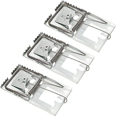 KOTARBAU® Set di 3 trappole per topi con elevata forza d'impatto per roditori grandi, 170 x 90 mm