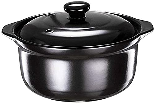 ZHEYANG Cocottes Casserole en Argile Pot à ragoût en Terre Cuite Casserole en céramique Casserole en Argile - Bonne étanchéité,capacité 1,5L Cocotte Induction