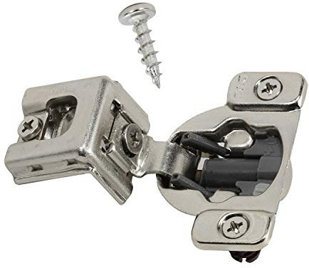 DTC 1-1/4 Overlay Soft Close 105 Degree 2 Cam Press in Face Frame Concealed Cabinet Hinge 6-Way Adjustable E8Q115NH (10 Pack)