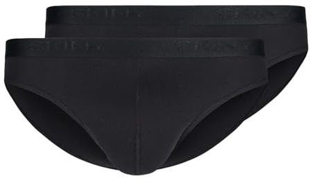 Skiny Men's Briefs (Pack of 2), Black (080694), XL